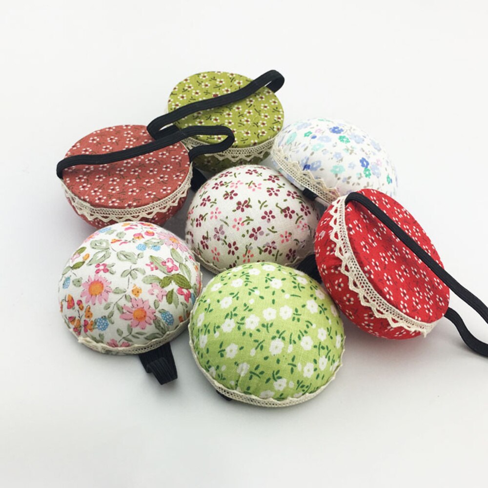 2pcs Pin Cushion Floral Wrist Pin Cushions Wearable Needle Pincushions Sewing Tools for Sewing Tailor Cloth Ruler
