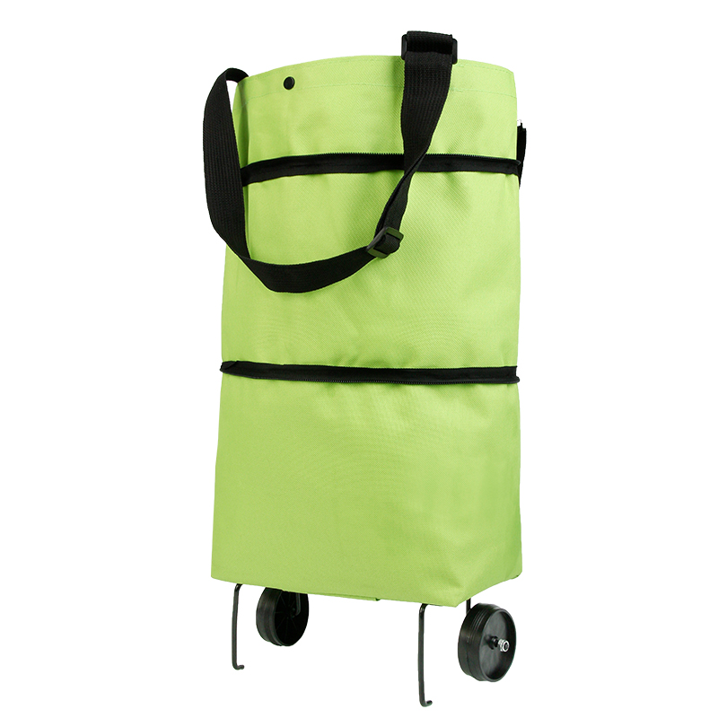 Folding Shopping Pull Cart Trolley Bag With Wheels Foldable Shopping Bags Reusable Grocery Bags Food Organizer Vegetables Bag
