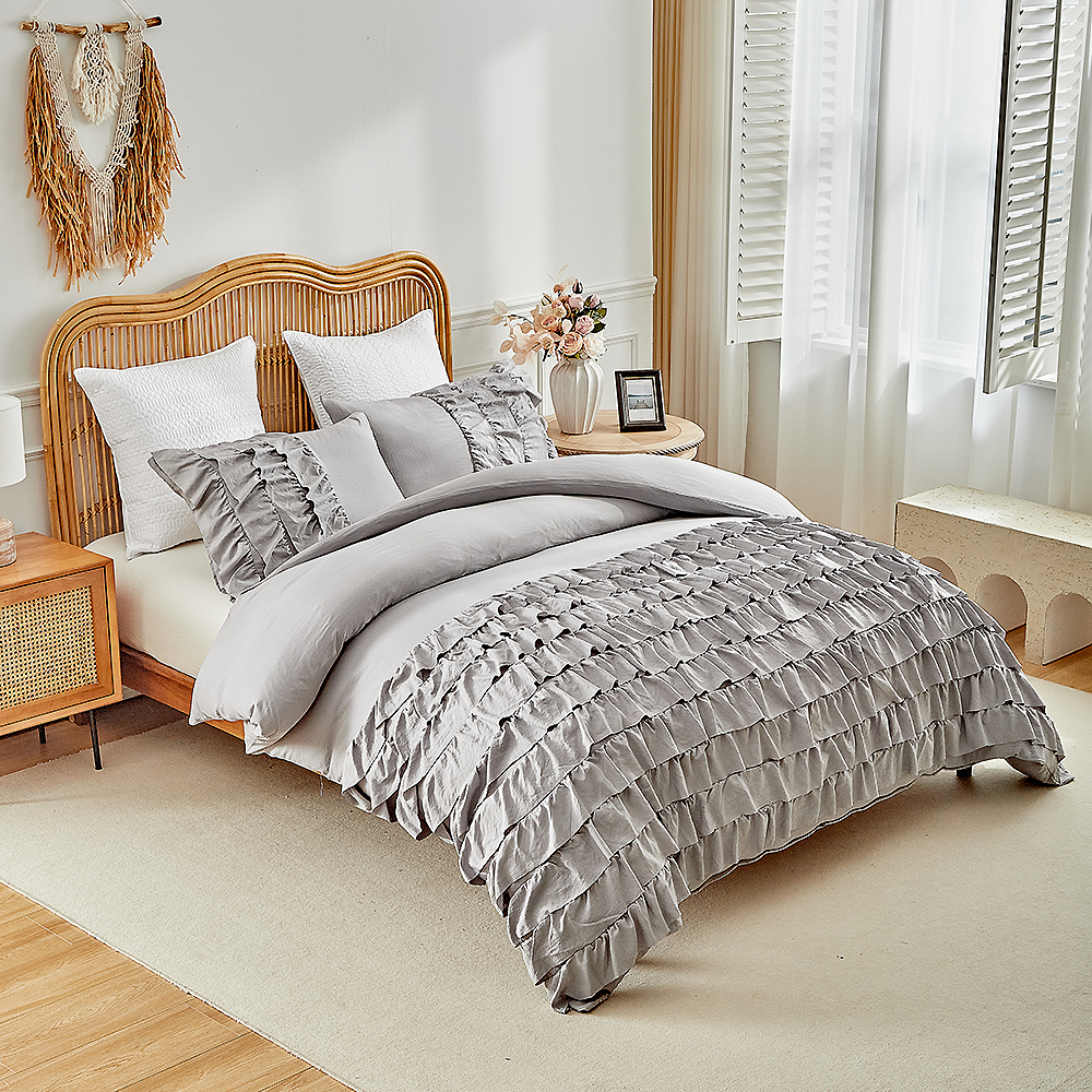 3 Stuks Koningin Dekbed Dekbed Effen Kleur Cover Kussenslopen Set Enkel Dubbel Beddengoed Set Voor Slaapkamer Beddengoed sets