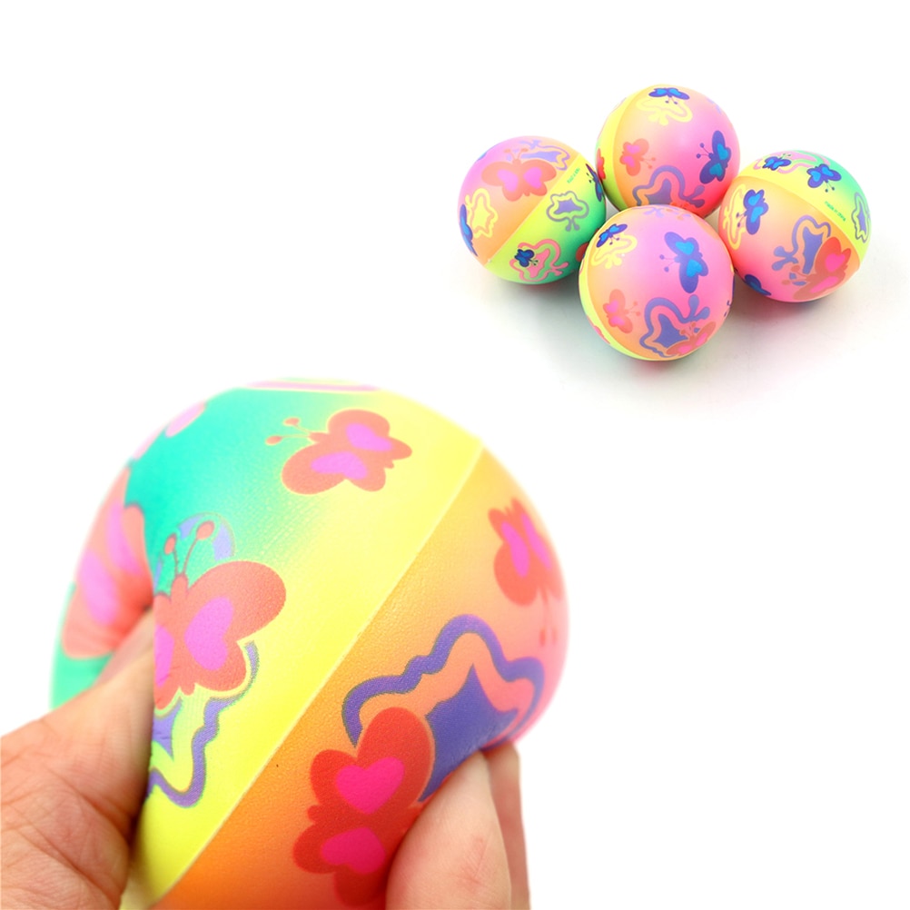 Träningsbollar mjuk skumboll handled träning stressavlastning klämma fotboll leksak stressavlastning skum bal kid 6.3cm diameter