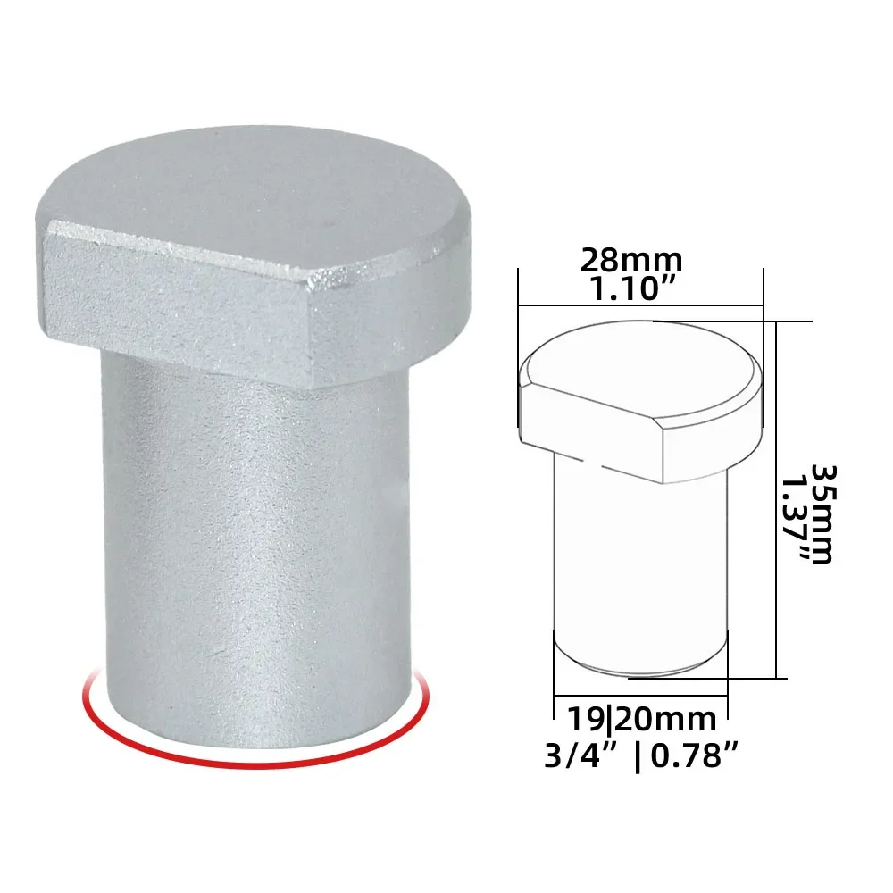 Banc chiens établi cheville frein arrêts Table établi positionnement rabotage bouchon en alliage d'aluminium banc chiens pour 19mm/20mm trou pour chien