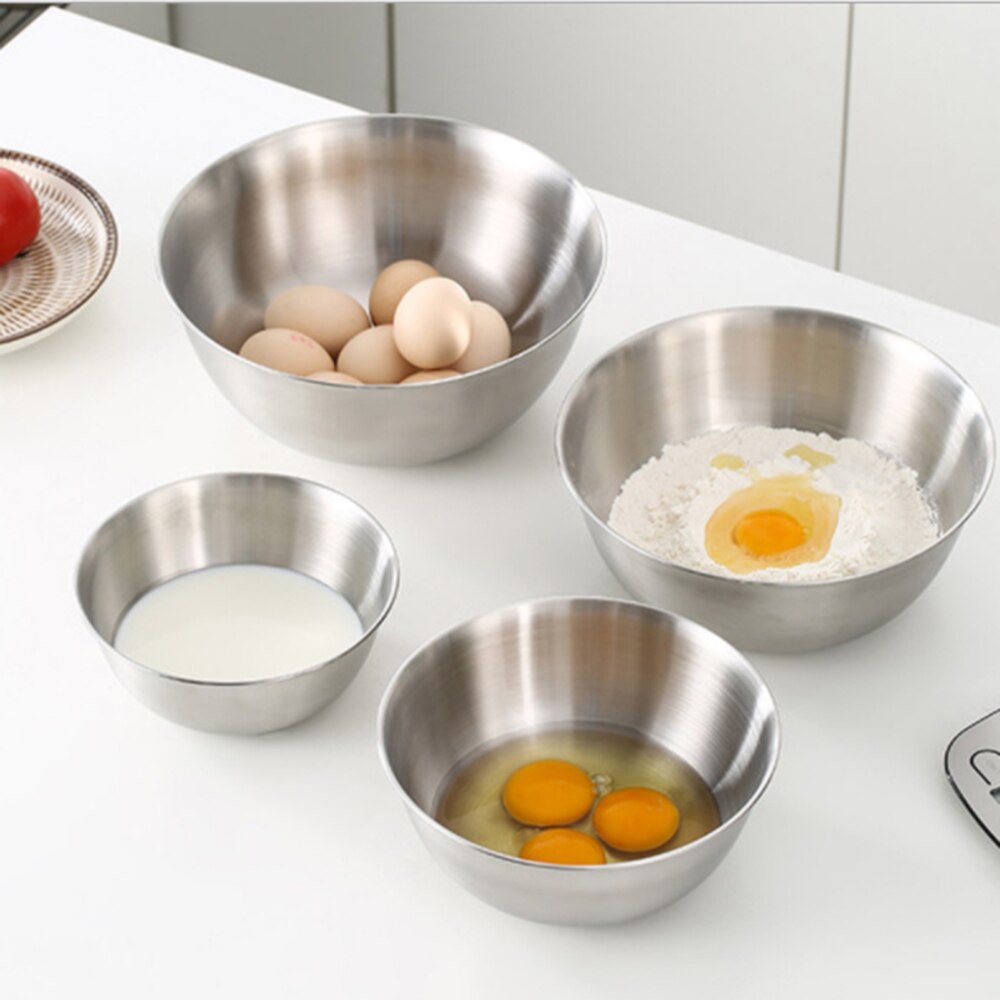 1 Pcs Stainless Steel Mixing Bowls Mixing Bowls For Salad Cooking Bakeeasy to Clean for Kitchen Tool