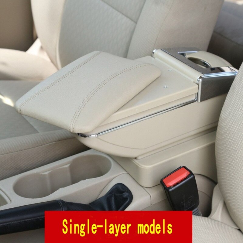 Auto Armlehne Für Hyundai Getz Drehbare zentralen Speicher inhalt Lagerung Kasten mit Aschenbecher USB Ladung Auto dekoration zubehör