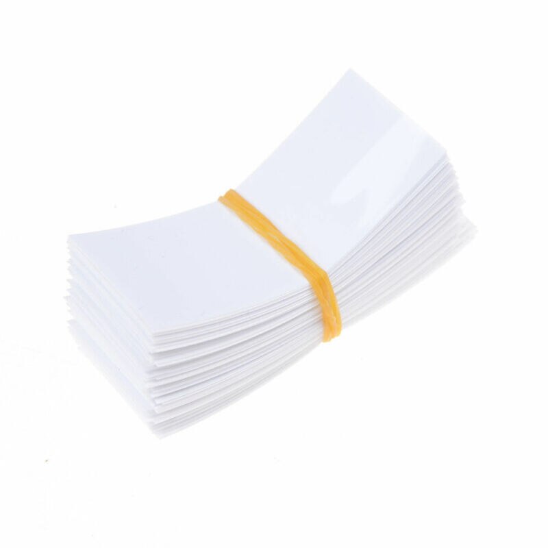 100 stück 18650 batterie verpackung PVC schrumpfen schläuche Vorgeschnittenen Vorgeschnittenen ZP