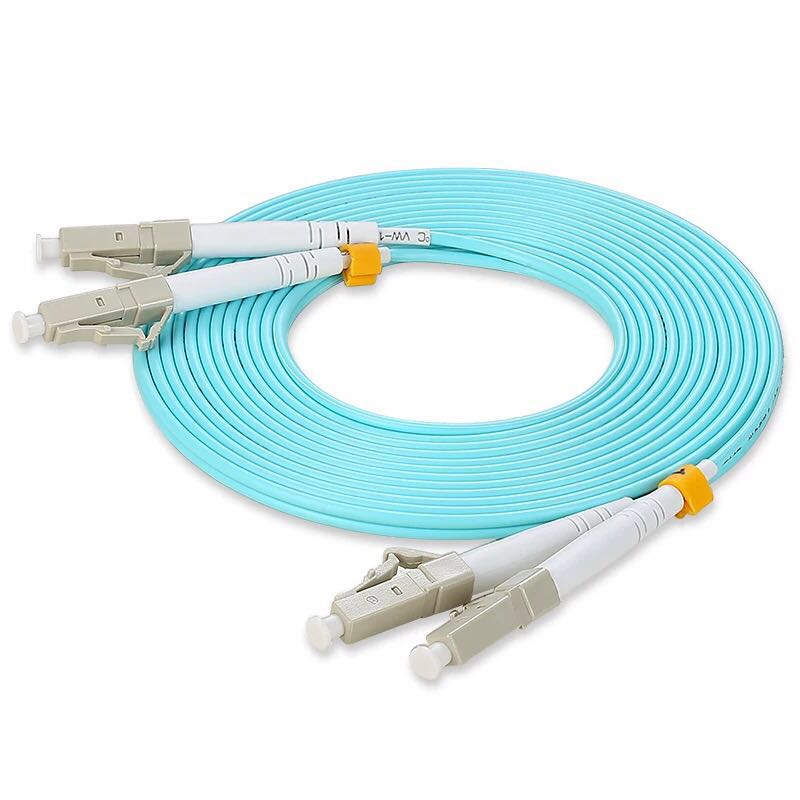 LC UPC TO LC UPC 10Gbps OM3 MM 50/125 Multi Mode Optical Fiber Patch Cord 2.0mm Duplex