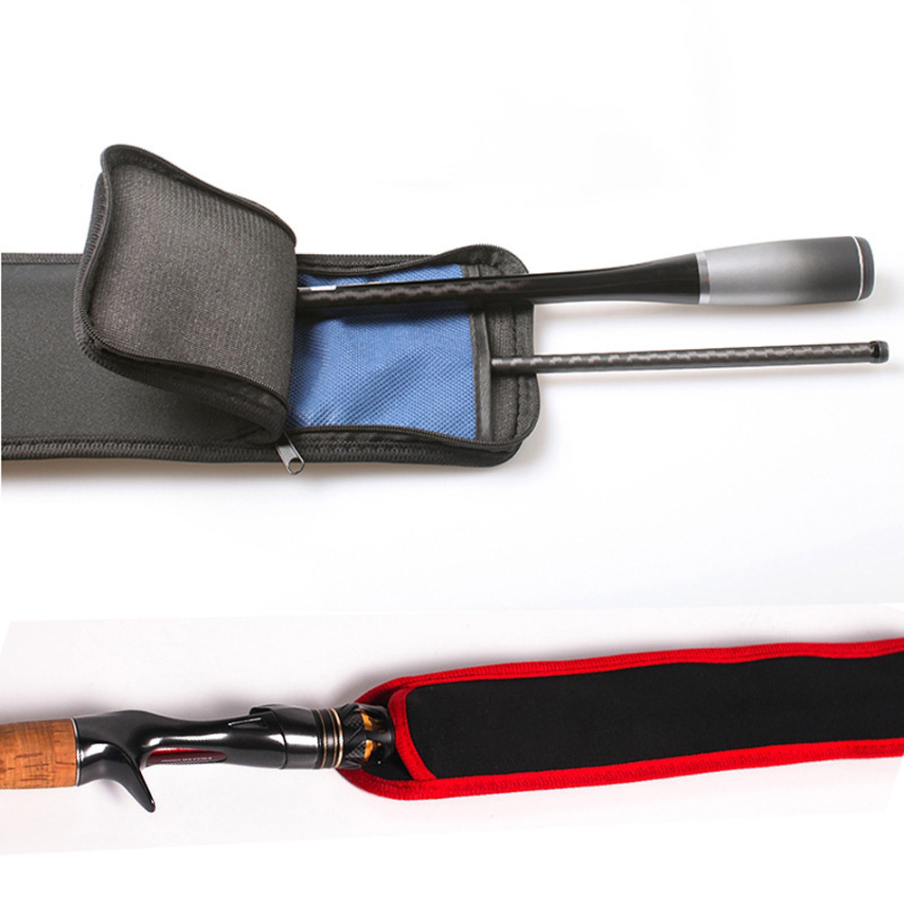 Fishing Rod Bag Wear Resistant Soft Thicken Pocket Storage Case Protective Bags Pole Sleeve 2 Layer 190cm-110cm Lure Sea Tackle