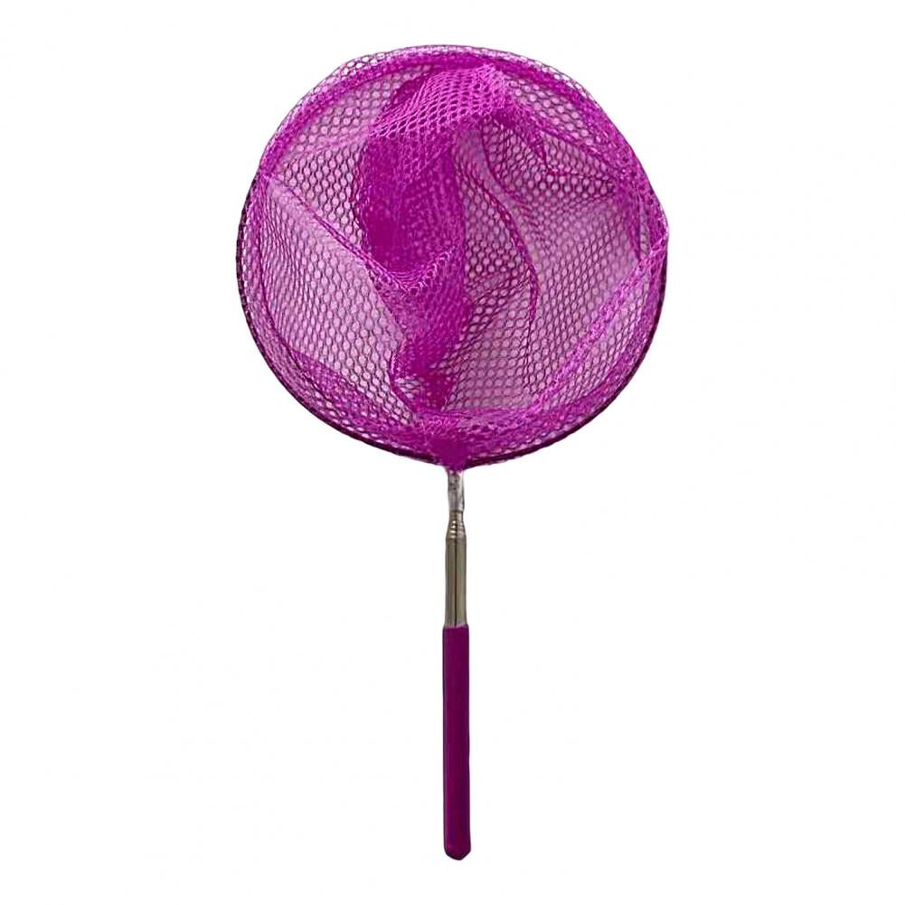 Filet de pêche télescopique pour enfants, filet de pêche en acier inoxydable pour attraper des poissons, filet d'extérieur pour insectes, papillons et libellules