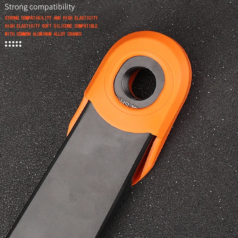1 pair Silicone MTB Road Bike Crank Arm Skin Protectors Sleeve Cover Boot Cap Tools Kit Outdoor Cranksets Bicycle Components