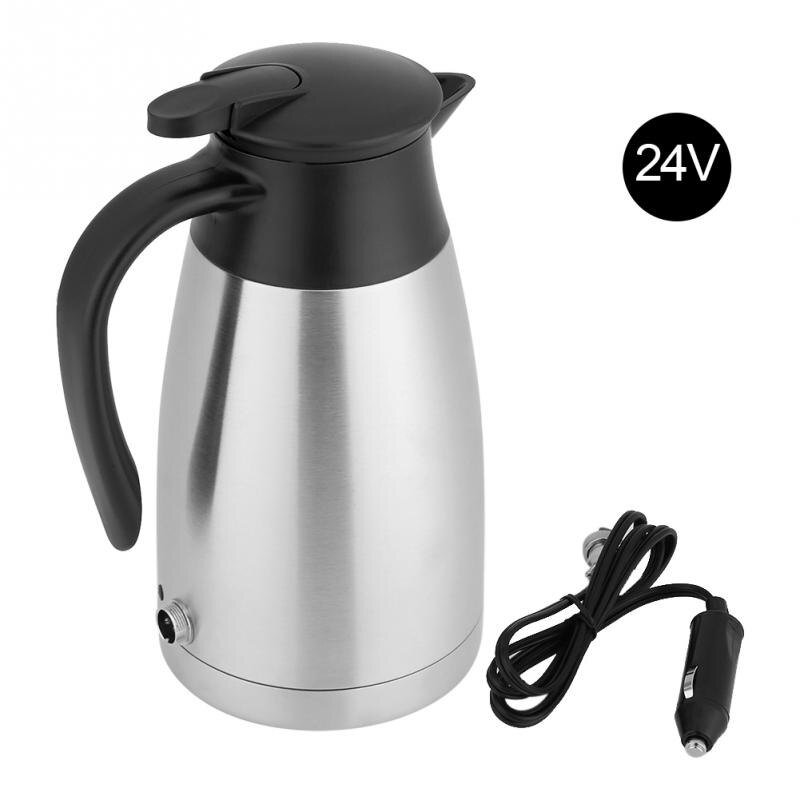 1000ml 24v elkedel køretøj vand kogende kedel rejse lastbil termisk isolering varme kop bil tekande vand kedel