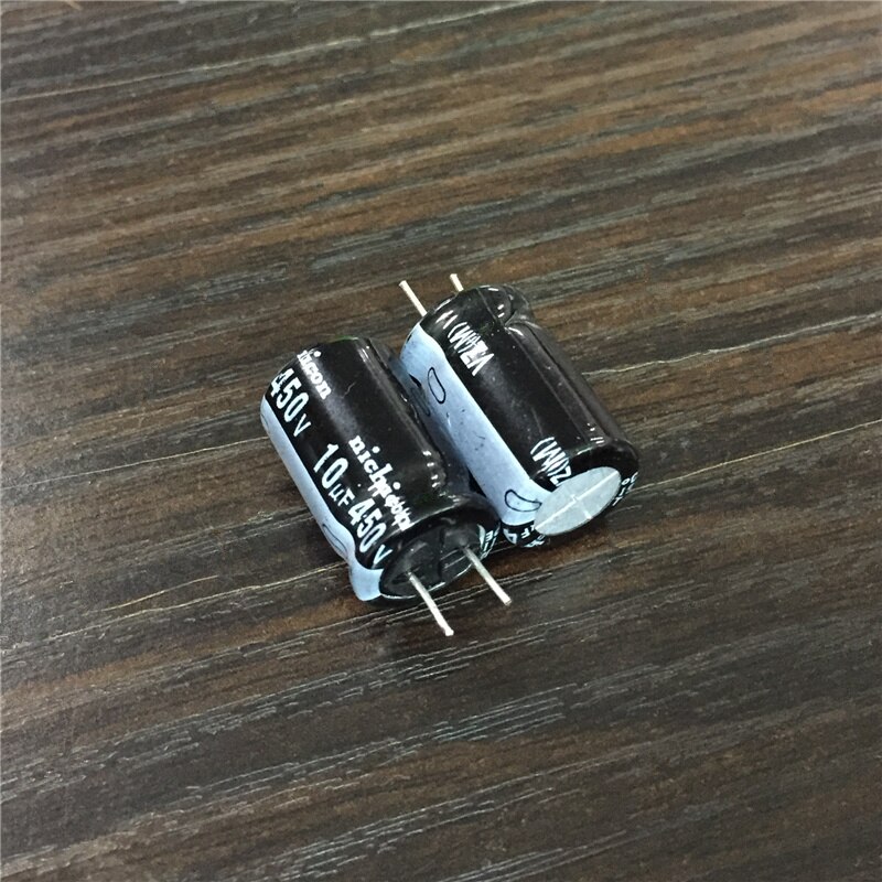 10pcs 10uF 450V NICHICON VZ Series 12.5x20mm 450V10uF Wide Temperature Range Aluminum Electrolytic Capacitor