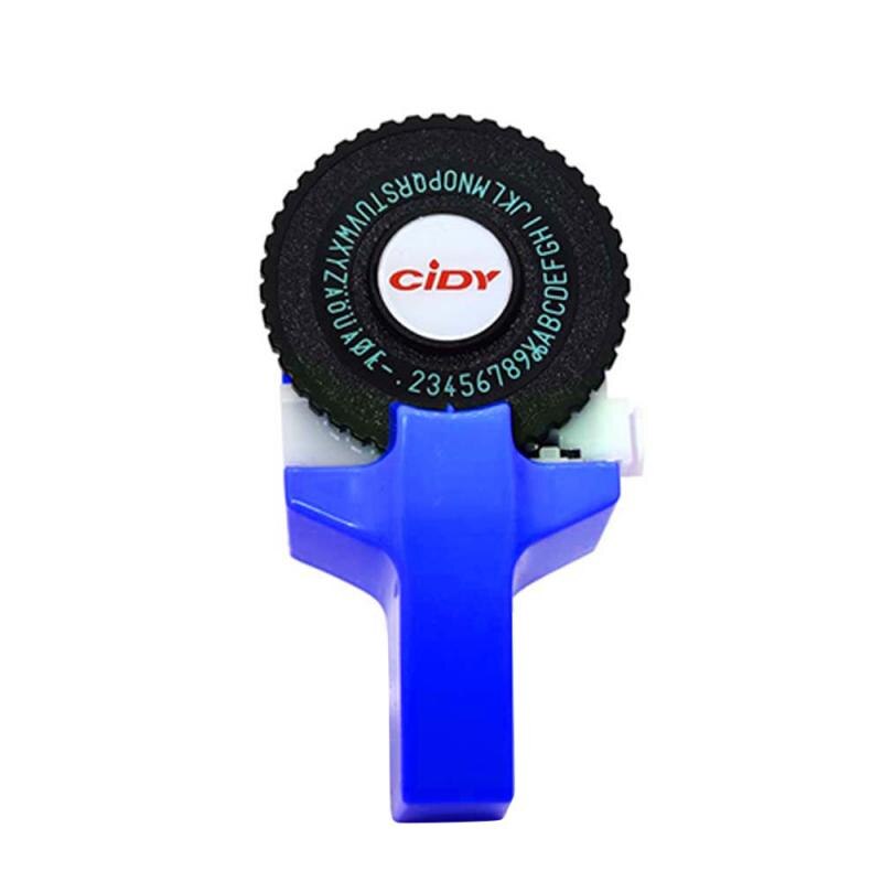 8 Colors Household Mini Portable Manual Label Machine Hidi C101 Embossing Machine Typewriter Hand Curtain Decorative Tape Paper: blue