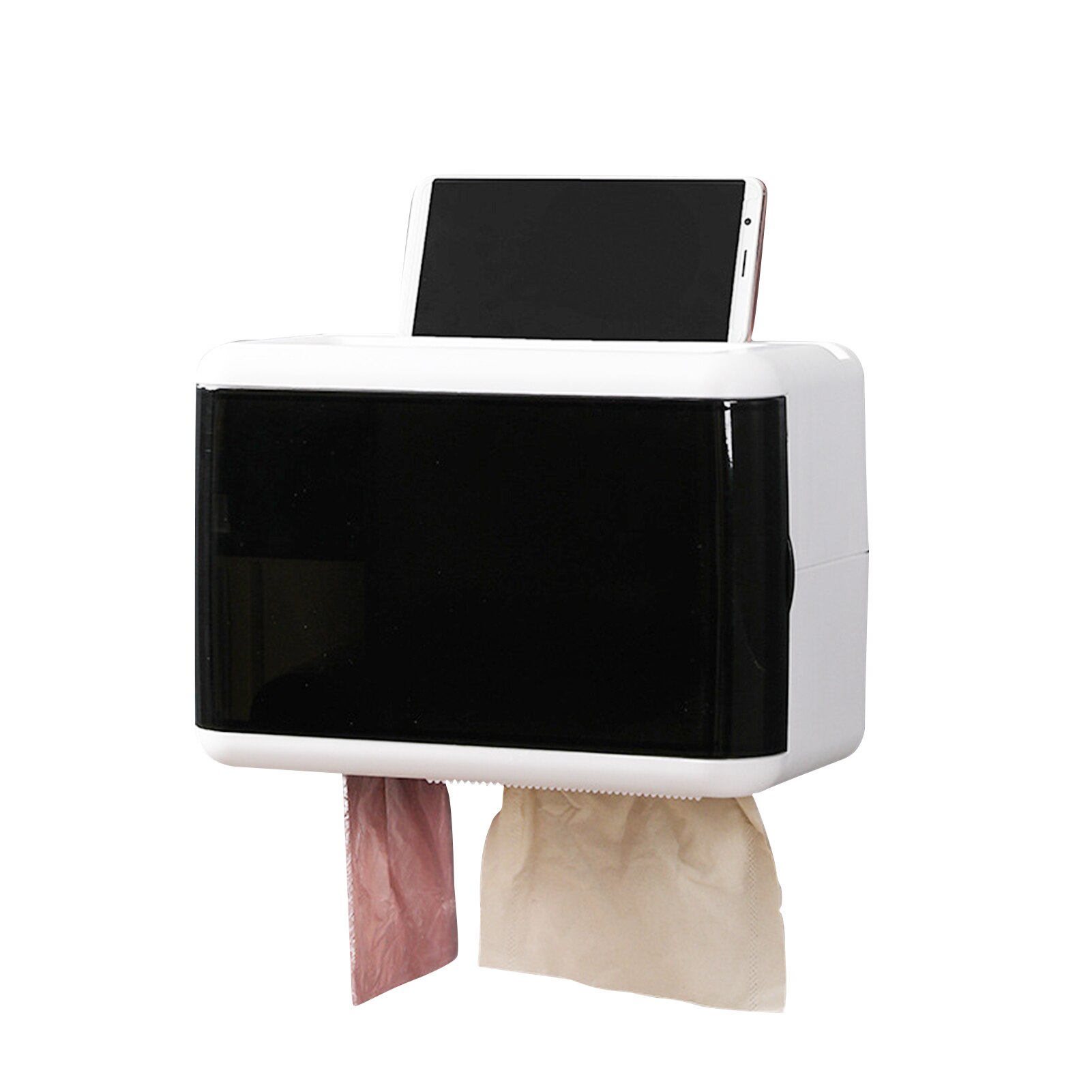 Multifunctionele Muur Gemonteerde Tissue Doos Toiletpapier Opbergdoos Punch-Gratis Huishoudelijke Badkamer Accessoires: H01