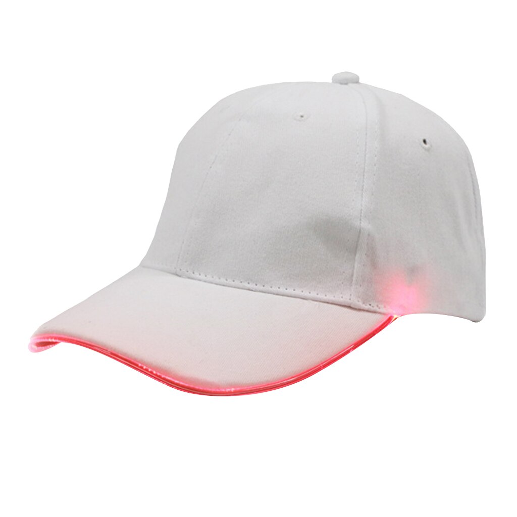 ultra lys ledet baseball lokk optisk fiber glødende hatt hofte-hopp nyhet hatt