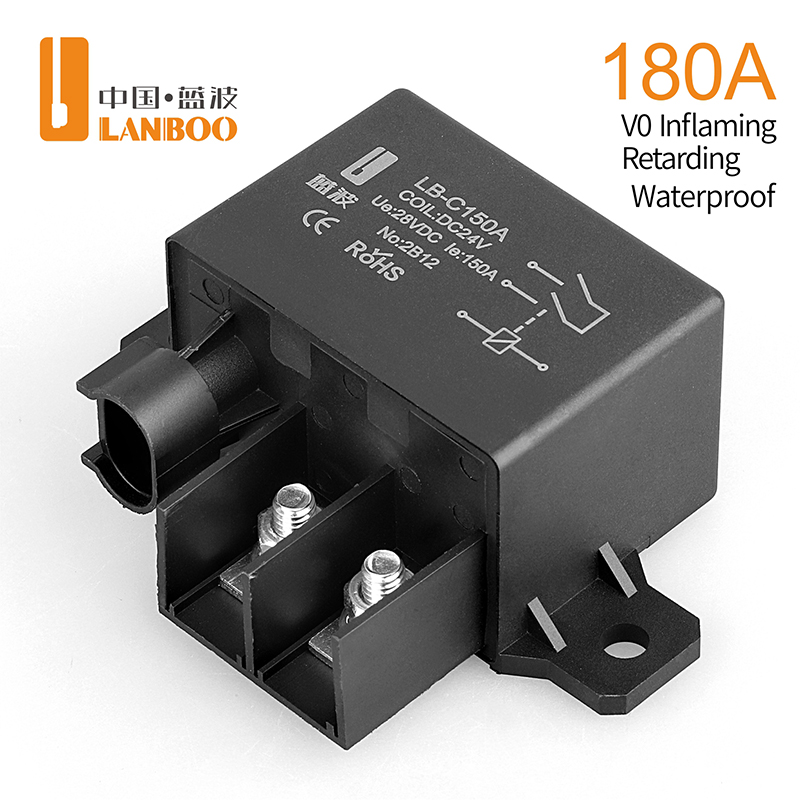 Lanboo produkt 12/24v 180a bilstartrelæ, kraftigt og højtydende bilrelæ