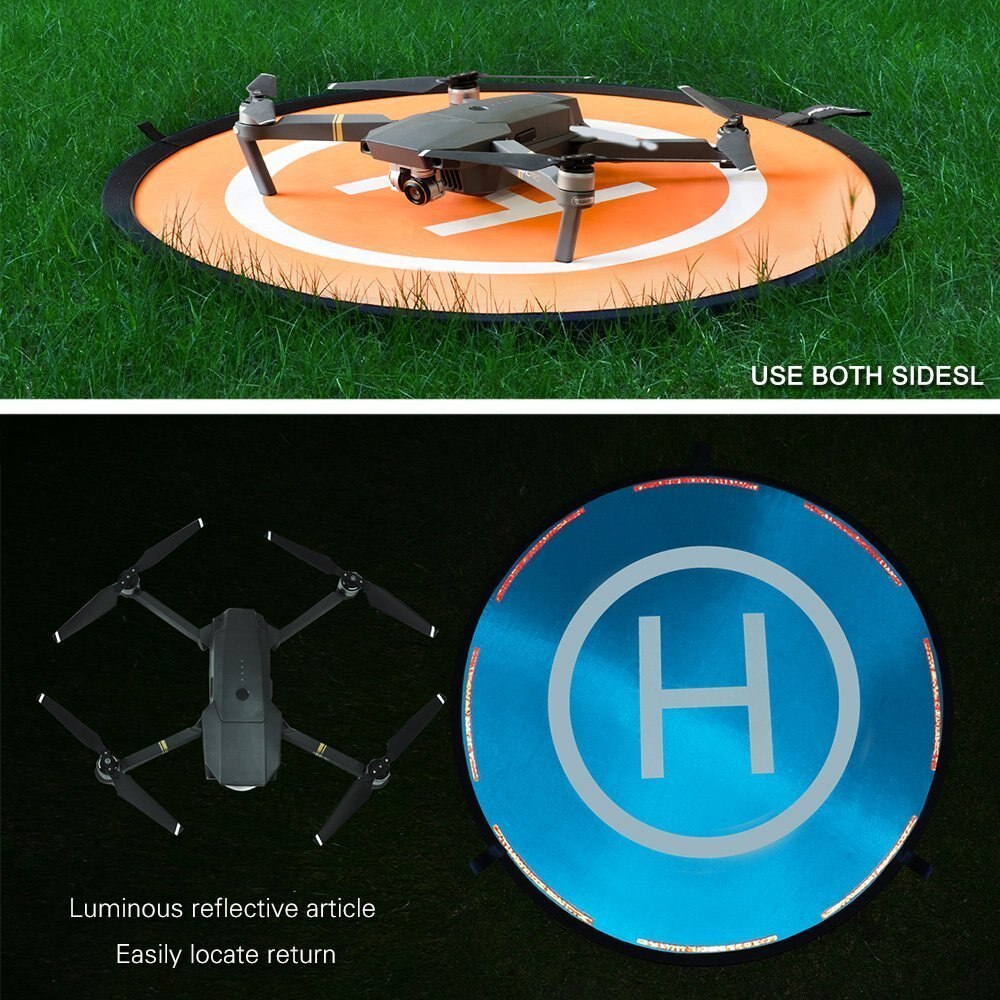 55cm landingsplader rc drone universal bærbar foldbar måtte til dji mavic pro/mavic 2 pro zoom/dji spark/air/phantom 2/3/4/ xiaomi
