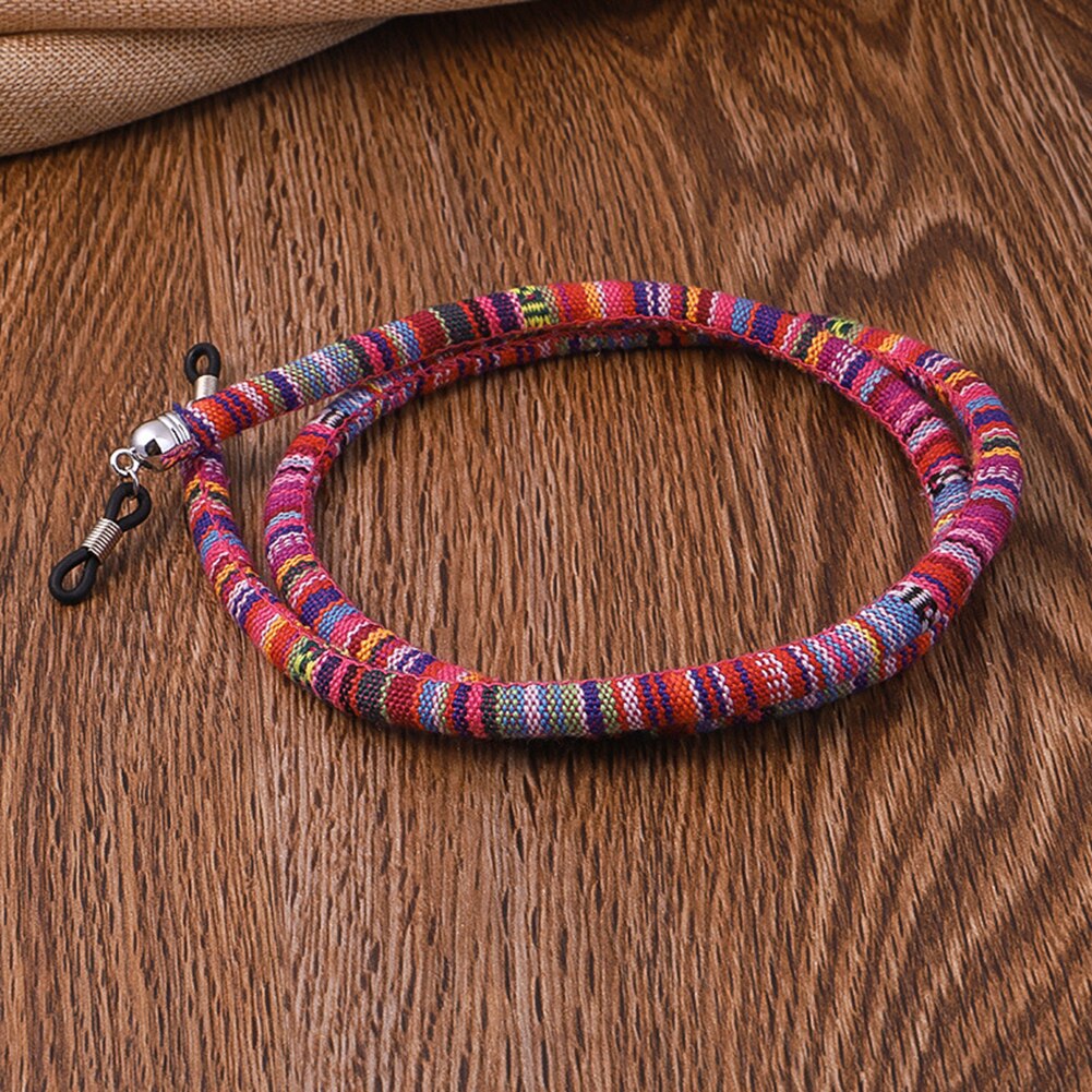 Eyeglass Sunglasses Cotton Neck String Cord Retainer Strap Eyewear Lanyard Holder High-End Ethnic Rope Glasses Chain