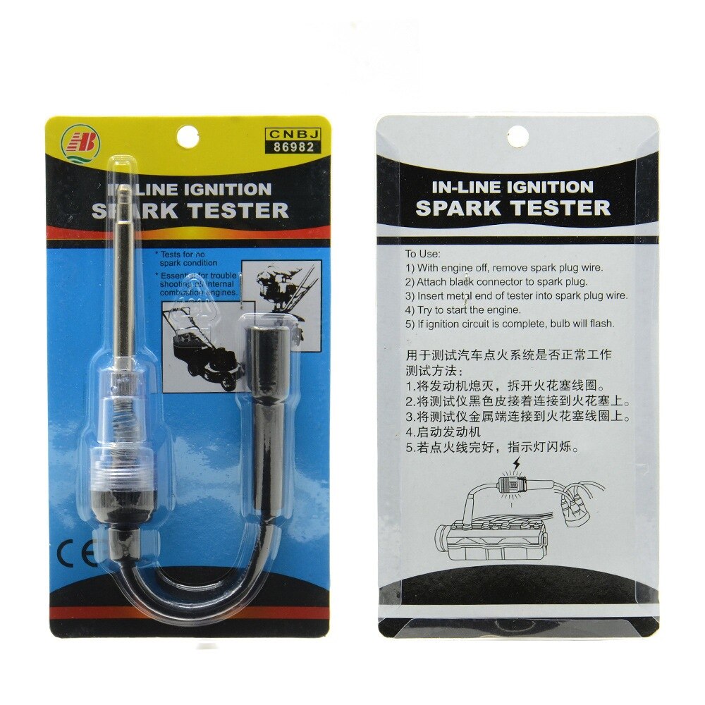 Spark Plug Tester Ignition System Coil Engine Inline Autos Diagnostic Test Tool