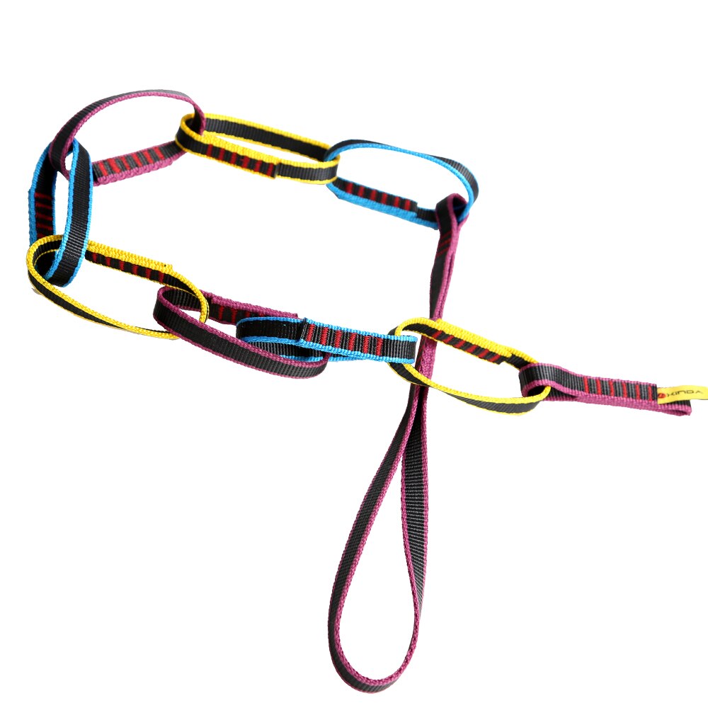 22 KN 140cm Rock Climbing Tree Rigging Webbing Loop Daisy Chain Equip