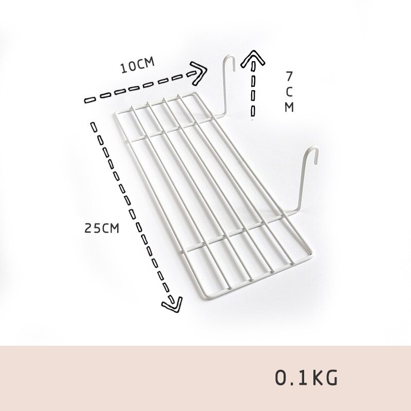Grille Photo mur métal fil panneau maille panneau suspendus Art affichage décor fer support cadres photos cintre mur stockage organisateur: White shelf