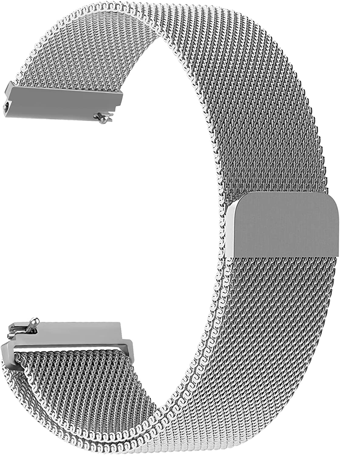 Banda milanesa de 20mm/22mm para Amazfit GTS/2/2e/3/4/GTS2 Mini/GTR 42mm/47mm/GTR2/3/4/Pro stratos pulsera de Metal Amazfit bip