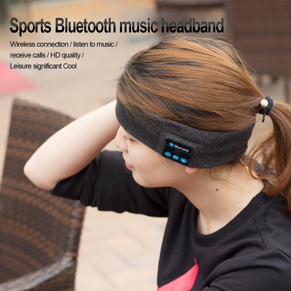 Sleep Bluetooth Headband Headset Wireless Earphone Sport HD Stereo Headphone