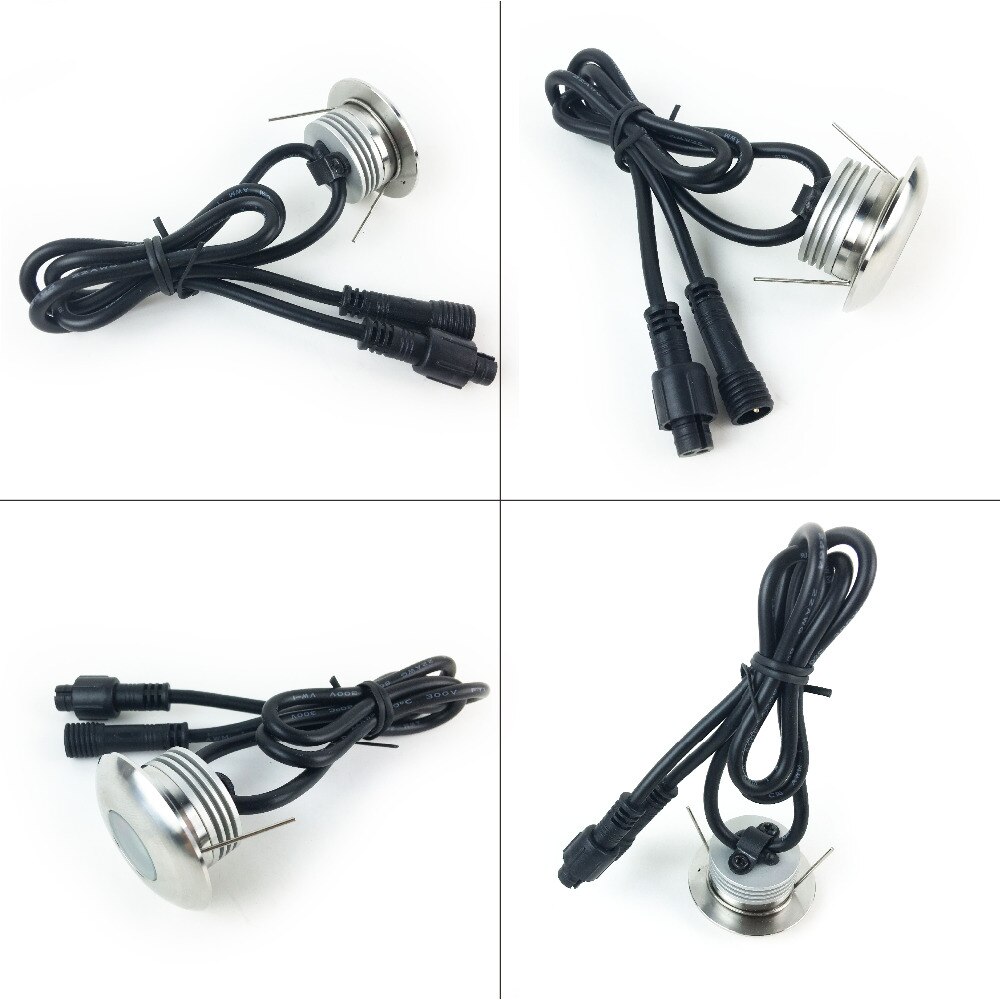 1W IP67 DC 12V Mini LED Spot Light 30mm Outdoor Waterproof Spotlight for Wall Floor and Stair Lighting Lamp CE RoHS