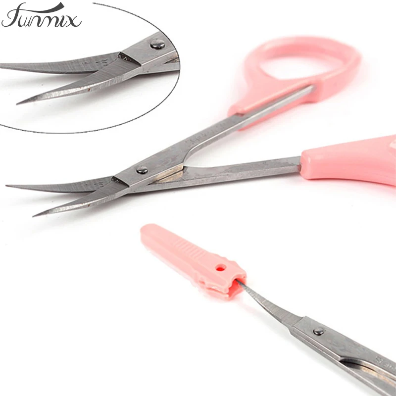 Professionele Wenkbrauw Schaar Trimmer Rechte Hoofd Of Hoek Hoofd Voor Volume Wimper Extension Economische Make-Up Tool