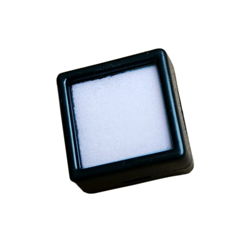 Plastic edelsteendoos vierkante losse diamant verpakkingsdoos edelsteendoos kralen hanger organizer sieradendoos 5 stuks/partij: Zwart (wit van binnen) / 33cm