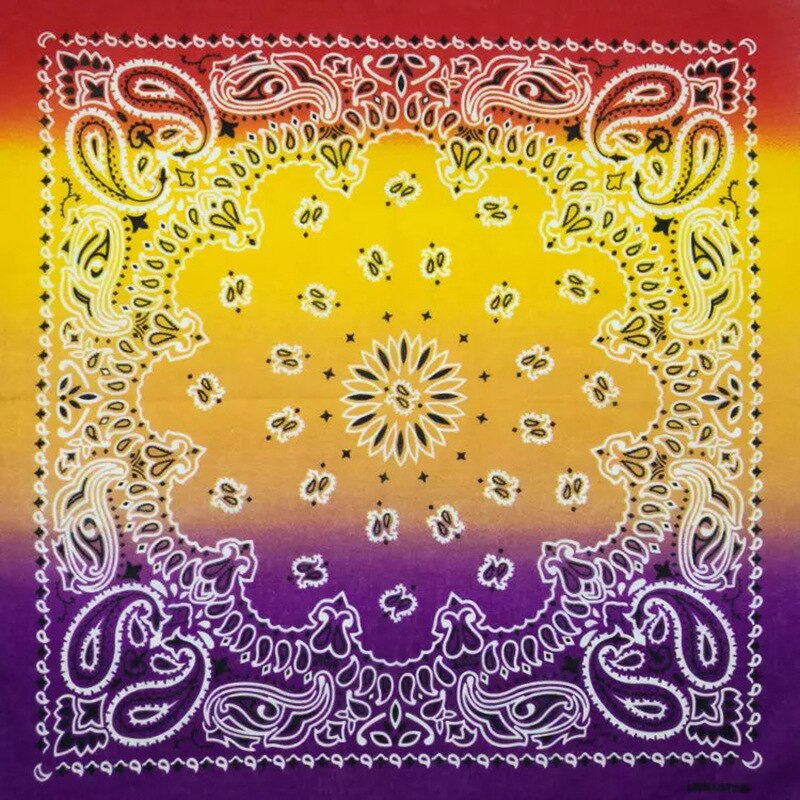 Neue Hüfte hüpfen Baumwolle Mehrfarbig binden Farbstoff Paisley Bandanas Schal Halstuch Headwear Kopftuch Armbinde Bandana Herren Frauen: 22