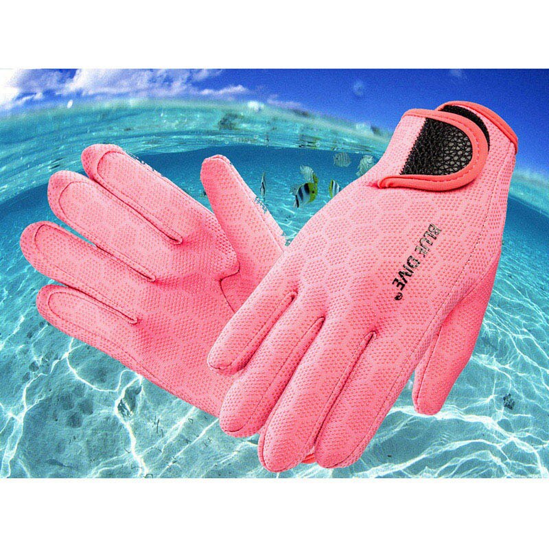 1.5mm neopren anti-ridse scuba diving svømmehandsker med nylon tape til vinter varm svømning dykning surfing snorkling