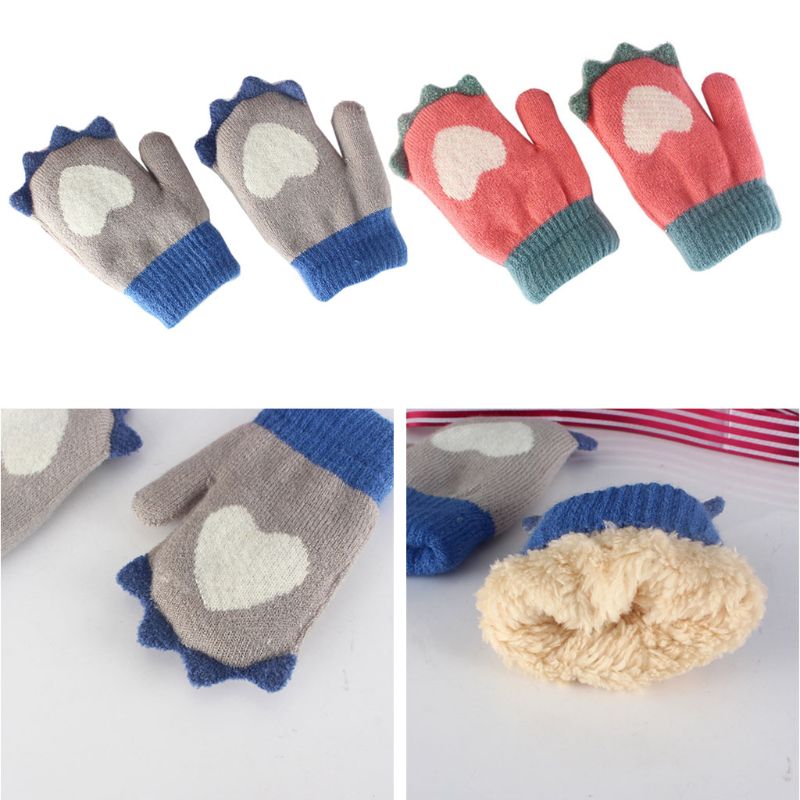 Gants d'hiver pour bébés filles | Gants tricotés pour plein air, pour garçons et filles, gants chauds pour enfants