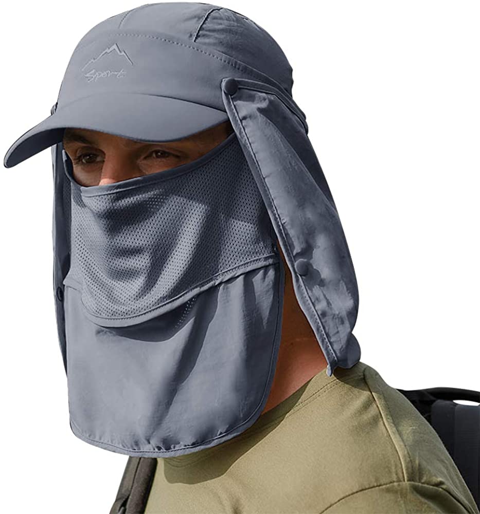 Gorra de pesca al aire libre para hombre, gorra de béisbol de secado rápido, anti ultravioleta, protector solar