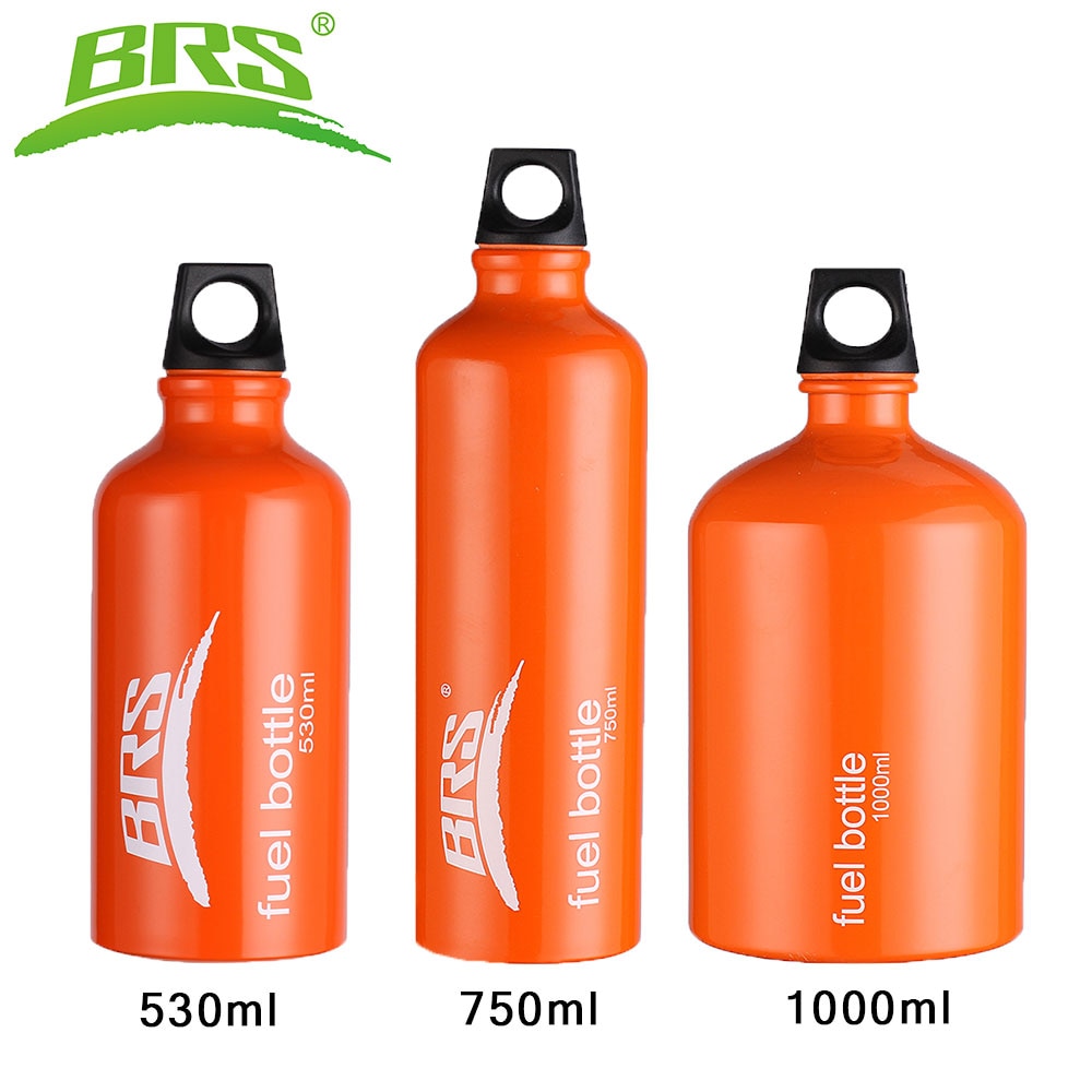 BRS Aluminium Olie Brandstof Fles Alcohol Benzine Diesel Kerosine Voor Outdoor Picknick Olie-brandende Camping Kachel 530 ml 750 ml 1000 ml