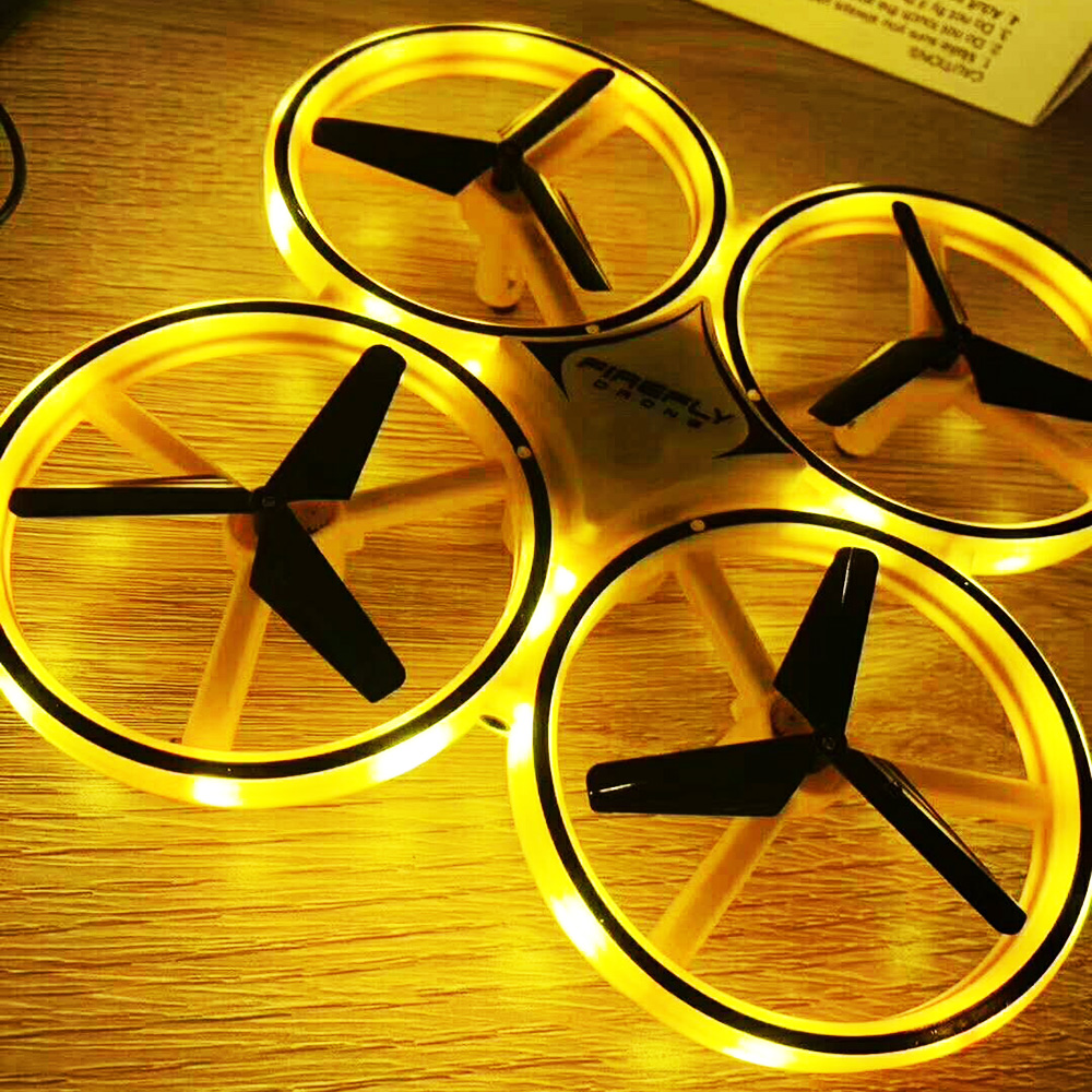 Inductie Ufo Dron Mini Quadcopter Indoor Drone Smart Horloge Remote Sensing Gebaar Rc Vliegtuigen Rc Speelgoed