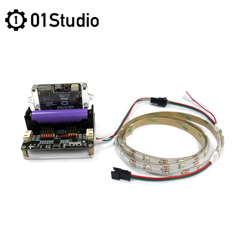 01Studio Nopixel Light Strip LED WS2812B 100cm 1m 30 Leds Color MicroBit MicroPython Accessory
