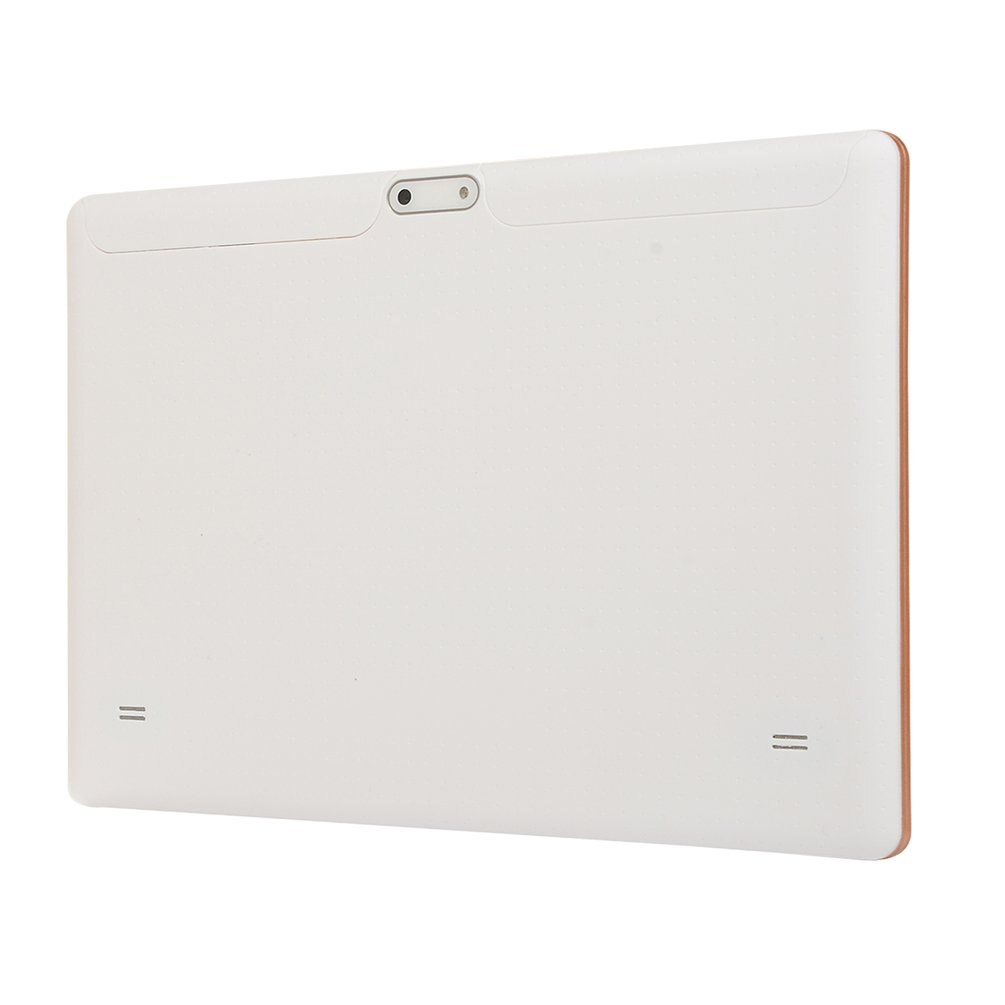 KT107 Plastic Tablet 10.1 Inch HD Large Screen Android 8.10 Version Portable Tablet 8G+64G White Tablet White EU Plug