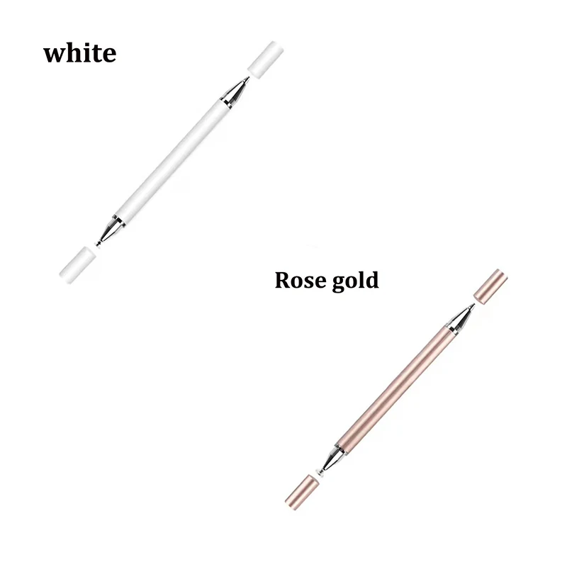 2-in-1 universele styluspen voor tablet mobiel Android ios telefoon iPad accessoires tekentablet capacitieve schermaanraakpen: YELLOW