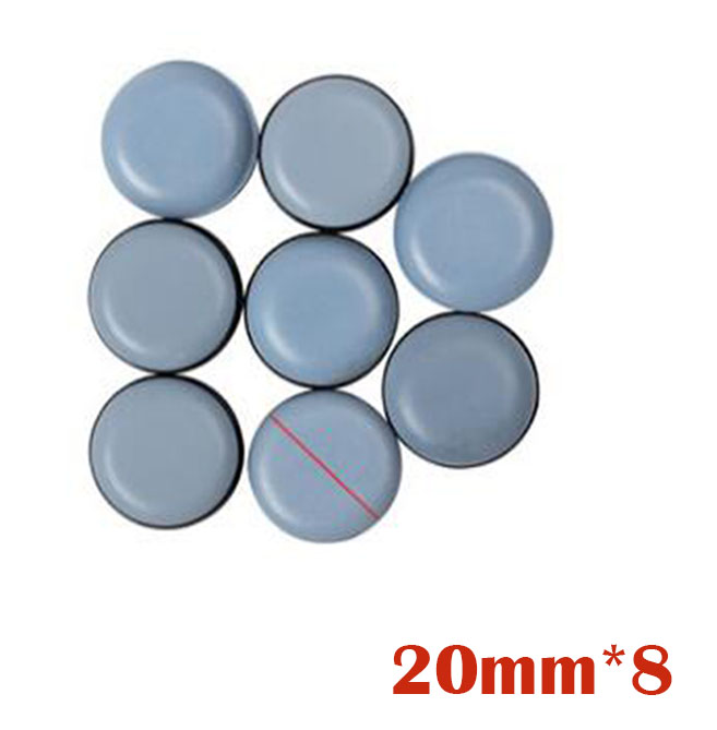 Self Adhesive Rubber Slider Pad Furniture Chair Bases Leg Feet Pads Cabinet Buffer Bumper Stop Cushion Table Corner Protector: 8pcs Round 20mm