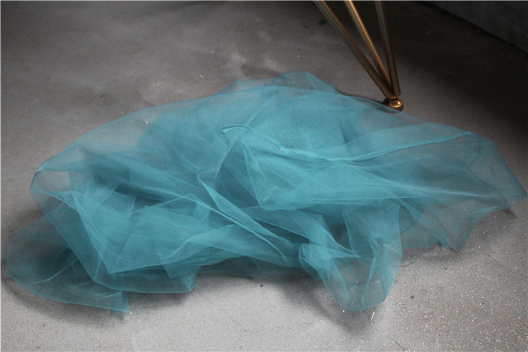 Stretch Mesh Tule Stof Groen En Blauw Diy Achtergrond Gordijn Sjaal Hoofdtooi Sluier Rokken Trouwjurk Stof: S / Roze