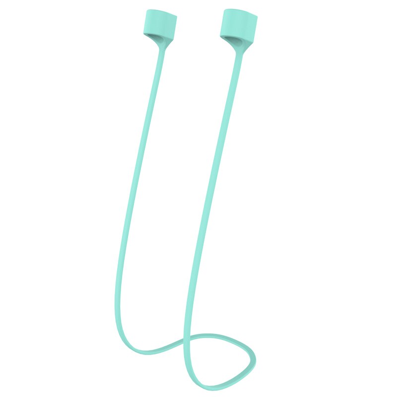 Magnetische Kopfhörer Gurt Für Airpods Profi Zubehör Weiche Silikon Anti-Verloren Seil Kopfhörer Schnur Kabel Für Airpods Schnur: Minze Grün