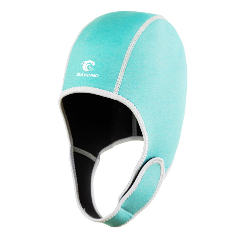 Gorro de buceo de neopreno de 2MM para hombre y mujer, resistente a los rayos UV, a prueba de sol, gorro de esnórquel para surf, capucha térmica, gorro de natación para invierno: Azul cielo