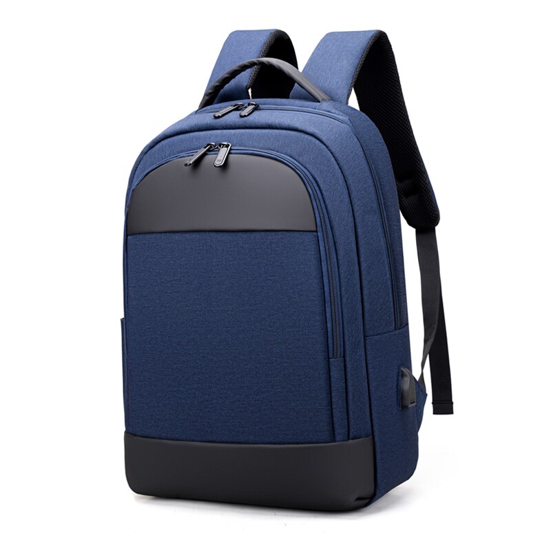 Rugzak Voor Mannen Multifunctionele Business Waterdichte Oxford Doek Tas Voor Laptop 15 6 Usb Opladen Casual Rugzak Mans: Navy blue