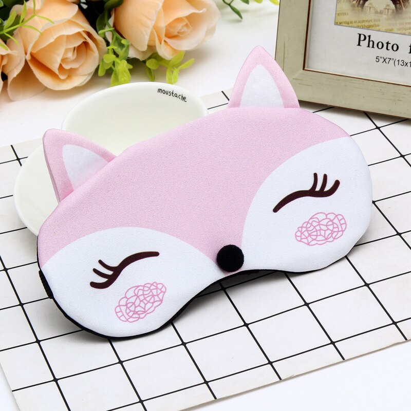 Mooie Slaap Oogmasker Slaapmasker Katoen Kat Ooglap Slaapmasker Leuke Eye Cover Travel Rest Eye Band Slaapmasker Met ijs Zak: 04