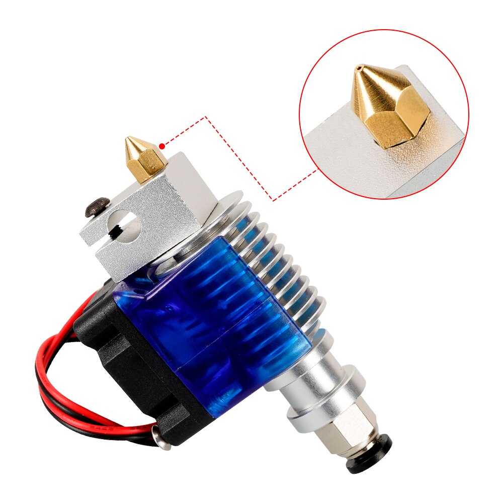 MK7 MK8 Nozzle 0.4mm 0.3mm 0.2mm 0.5mm Copper 3D Printer Parts Extruder Threaded 1.75mm 3.0mm Filament Head Brass Nozzles