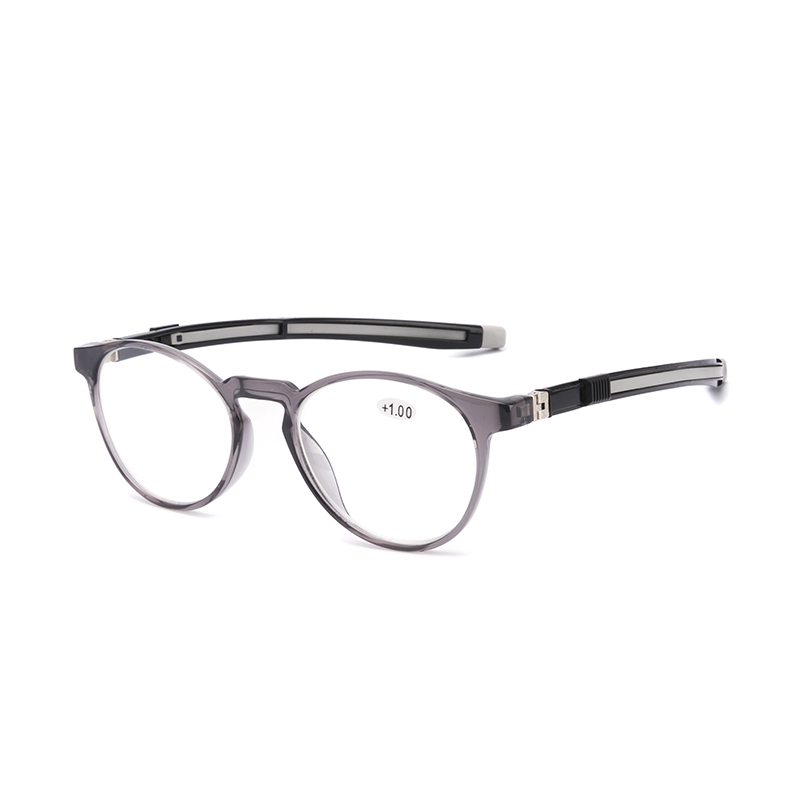 magnetic reading glasses portable men and women hanging neck reading glasses TR90 magnet reading glasses for the elderly: +200 / 809-3C4