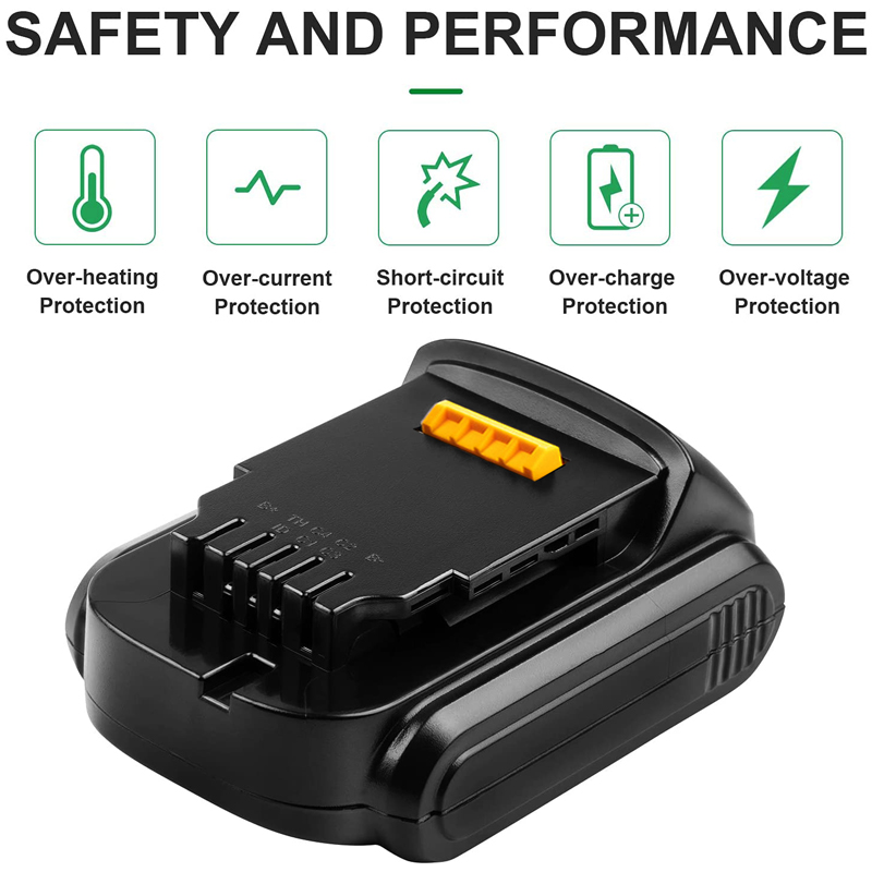 Li-ion Battery 14.4V Replacement for Dewalt Tools DCB140 DCB140-XJ DCF836D2 DCS332M2 DCD734C2 DCF835L2 Rechargeable Batteries