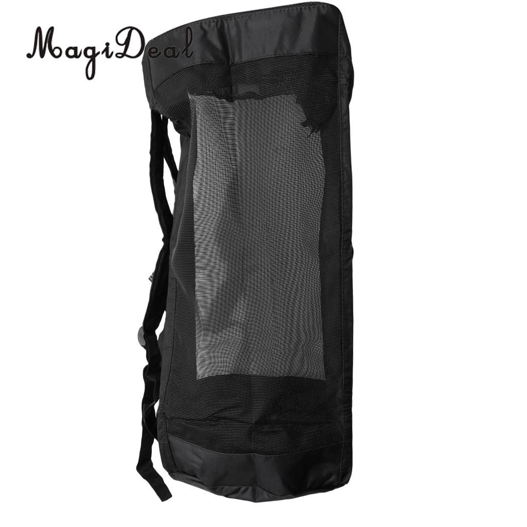 90L Large Capacity Inflatable Paddle Board Storage Holder Carry Mesh Bag &amp; Adjustable Shoulder, Chest Strap