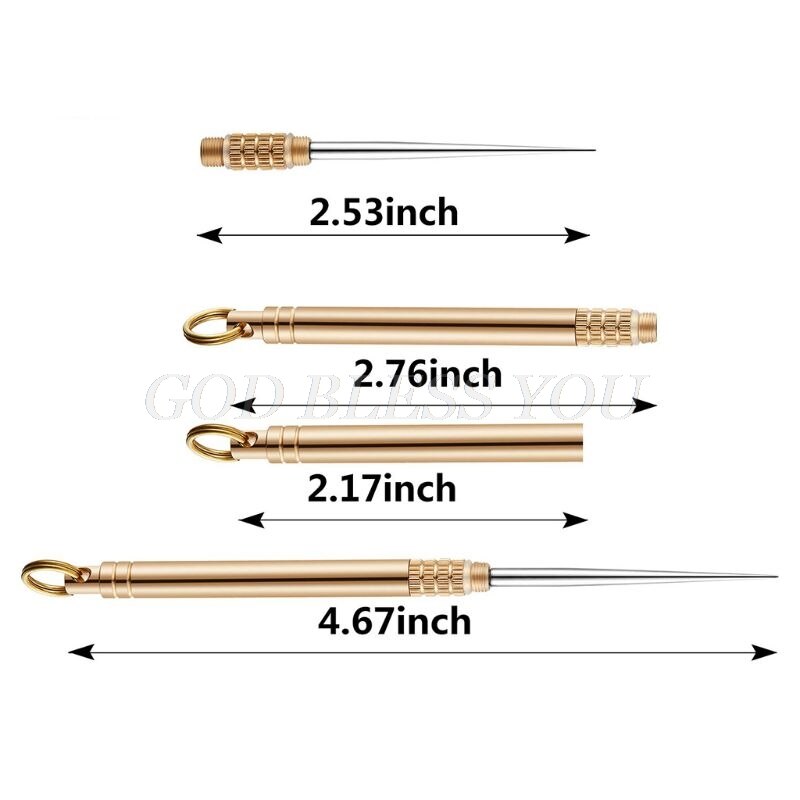 2 Stuks Pocket Titanium Magazijn Tandenstoker Houders Waterdichte Multifunctionele Fruit Vork Voor Outdoor Picknick En Kamperen