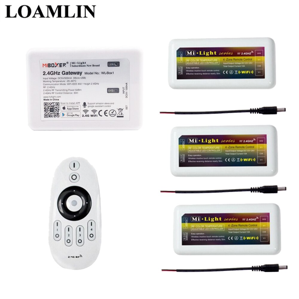 Mi licht CCT Fernbedienung Led-Controller 2,4G Wifi Ibox2 Control CW/WW Led Dimmer Für Farbe Temperatur Led streifen DC12-24V