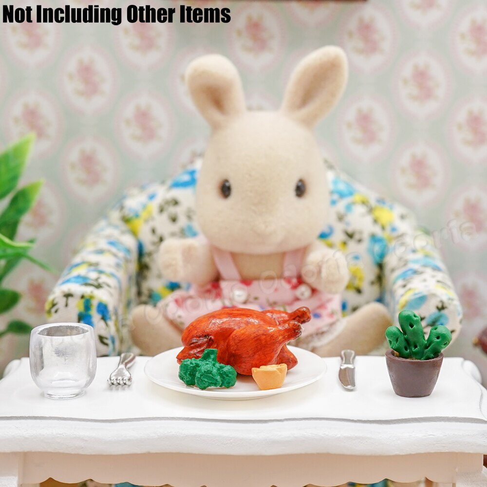 Odoria 1:12 Miniature Roast Chicken Kitchen Toy Dollhouse Accessories For Christmas